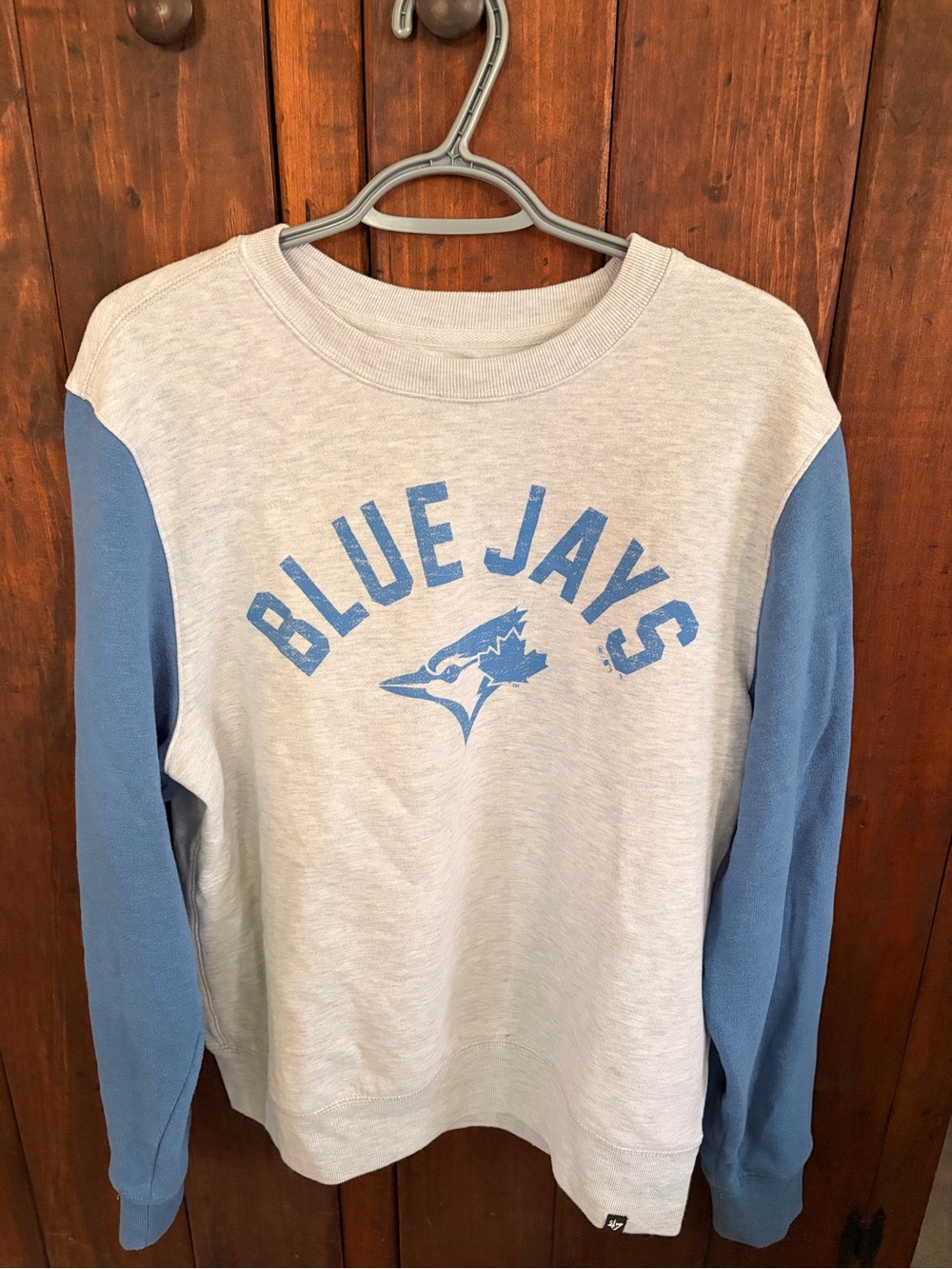 47 Brand Toronto Blue Jays Gray & Blue Pullover Sweatshirt
